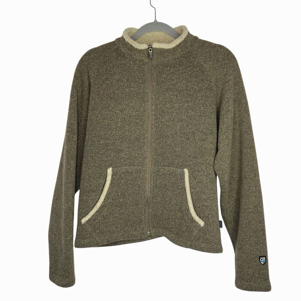 VTG Älf Alfpaca Kuhl Fleece Women's Medium Full Zip Jacket Canada Made Outdoor